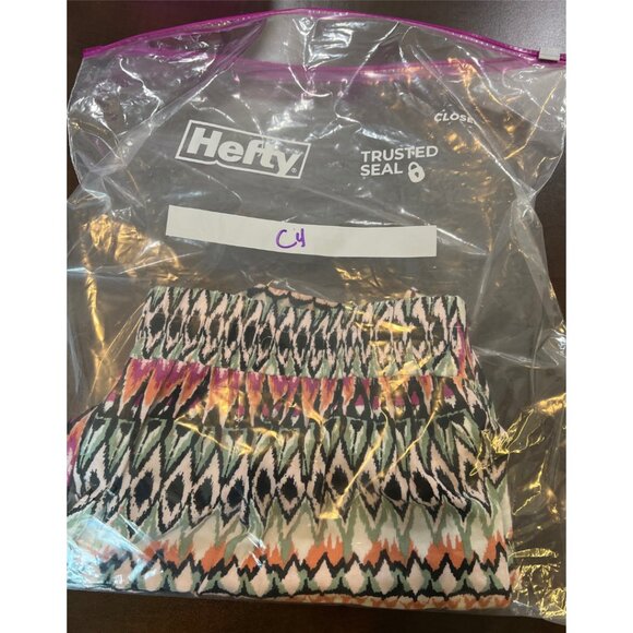 Wildfox Women’s Multicolored Pull-On Rayon Shorts Size Large pockets Boho Style - Picture 10 of 10